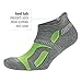 Balega Hidden Contour Impact Resistance / Cushioning Performance No Show Athletic Running Socks for Men and Women (1 Pair), Black/Yellow, Large