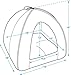 Best Pet Supplies Coral Fleece Tent for Pets, Tan - X-Large