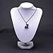 Coolrunner Vintage French Bulldog Necklace Women Lovely Puppy Bull Dog Statement Necklace (Black)