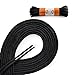OrthoStep Round Dress Thin Black 27 inch Shoelaces 2 Pair Pack