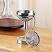Wine Enthusiast Aerating Funnel w/Removable Screen & Stand – Premium Stainless Steel Wine Filter for Mess Free Pouring
