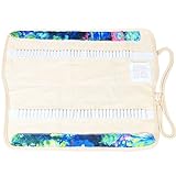 Damero 100 Canvas Colored Pencils Wrap, Travel Pen Case Roll with Multi-purpose Pouch for Accessories, Cute and Well Made (NO Pencil Included)