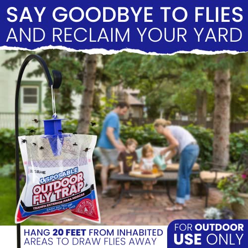Fly Traps Outdoor Fly Traps. 2 Natural PreBaited Fly Bags Outdoor