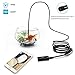 Wireless Endoscope, GOODAN Updated 1200P WiFi Borescope Inspection Camera 2.0MP HD Snake Camera 8 adjustable LED Light for both Android and IOS Smartphone,iPhone,Samsung,Tablet,PC - Black(16.5 FT)