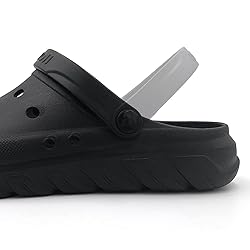 Amoji Garden Clogs Shoes Summer Yard CL212 Black