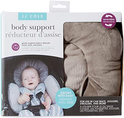 2-in-1 Reversible Car Seat Insert For Newborns - Adjustable Head Support & Body Cushion In Pink Floral