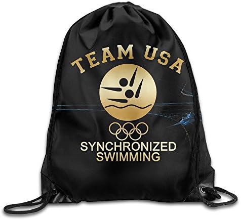 2016 Olympic Team USA Synchronized Swimming Gold GYM Drawstring Backpack Bag