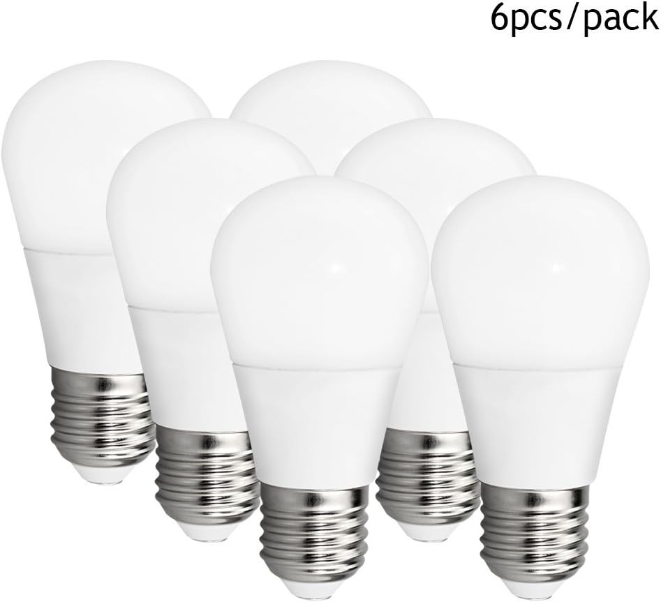 Pacaly LED 5w Light Bulb E26 25 Watts Equivalent Warm White (3000k) LED Bulb 5w - Pack of 6 Units (5 Watts)