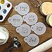 Designer Stencils Small Halloween Cookie Stencil Sayings, Beige/semi-transparent