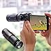 Cell Phone Camera Lens Kit - 18x Zoom Phone Telephoto Lens Captures Clear Images - 2 in 1 Monocular & Telescope with Clamp and Tripod Stand - Compatible with iPhone, Samsung for Long Distance Shooting