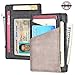 Slim Wallet Front Pocket Minimalist Genuine Leather RFID Blocking Card Holder (AS250 - Light Gray)