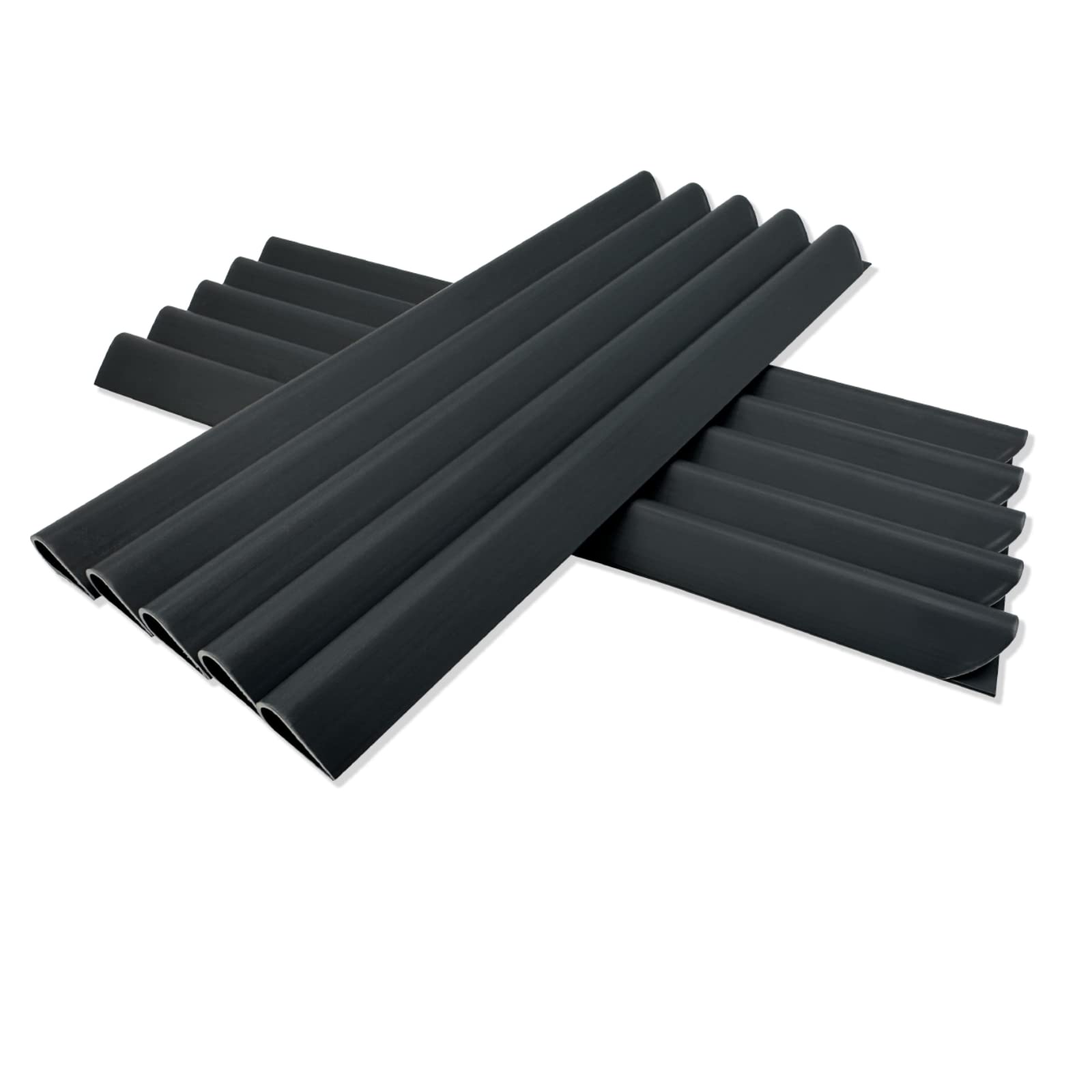 Hopelit Pack of 50 PVC Mounting Clips, Privacy Screen, Privacy Screen Strips for Double Rod Mats, Clamp Rail for Privacy Screen, Garden and Fence, Anthracite