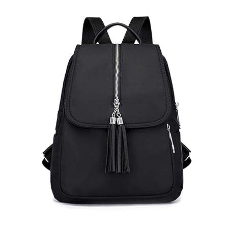 Mignon84Cook Damen-Rucksack, klein, Nylon, Schwarz