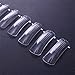 NICOLE DIARY 100Pcs Clear Nail Form Full Cover Quick Building Gel Mold Tips Finger Extension Nail System Poly UV Builder Gel DIY Manicure Tool