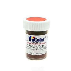 TruColor Red Natural Gel Paste Powder Food Coloring, 9 Grams