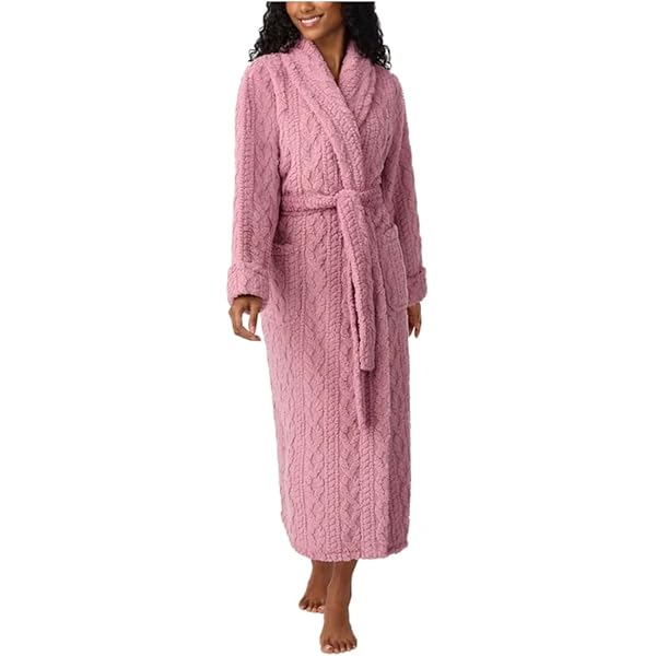 Loungees The Icelandic Cable Knit Wrap Robe (US, Alpha, Small, Regular, Regular, Black) at Amazon Women's Clothing store Loungees The Icelandic Cable Knit Wrap Robe (US, Alpha, Small, Regular, Regular, Black) at Amazon Women's Clothing store