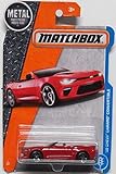 Matchbox 2017 MBX Adventure City '16 Chevy Camaro Convertible 2/125, Red