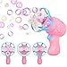 Avando Bubble Gun with Soap Solution - Summer Toy Bubble Shooter Bubble Brower Bubble Blaster withTriple and Quad Rings for Kids