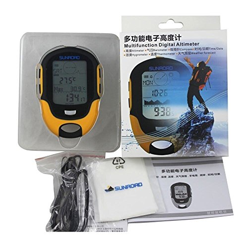 Emperor of Gadgets ® Sunroad FR500 Multifunction LCD Digital Altimeter Barometer Compass Thermometer