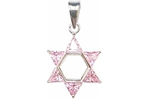 Tang & Song Brass Cubic Zirconia Star of David Pendant