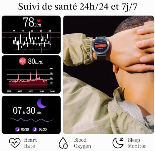 CMF Watch 3 Pro – Montre connectée 1,43" AMOLED, 13 Jours d’autonomie, GPS Double, appels Bluetooth avec réduction de Bruit IA, Suivi Sommeil et Cardio – Gris foncé