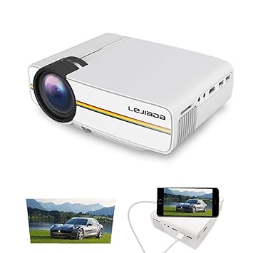 Zichen Proyector Mini proyector portátil Proyector de Video LED ...