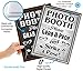 Bigtime Signs Photo Booth Props Sign, 2-Sided, Use for Any Wedding, Party or Event Chalkboard Style on 1 Side and a Rustic Vintage Look on the 2nd, 16
