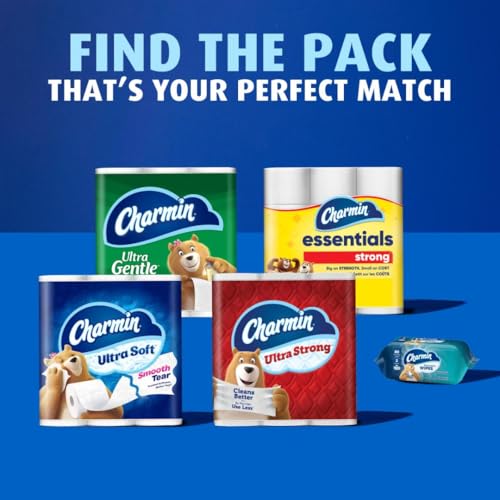 CHARMIN ULTRA SOFT TOILET PAPER, 6 MEGA ROLLS = 24 REGULAR ROLLS
