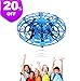 S.SUPERLOVE UFO Flying Toys Mini Heliball RC Flying Ball Hand Controlled Drone Flying Orb Infrared Induction Hover 360 Whirley Ball with Lights Flying Toys for Boys Girls