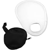 Camera Flash Diffuser with Storage Bag, Adjustable Translucent Diffusers fits Over the Camera Lens, Portable Foldable Speedlight Flash Diffuser Reflector(Color:White - 1 pc)