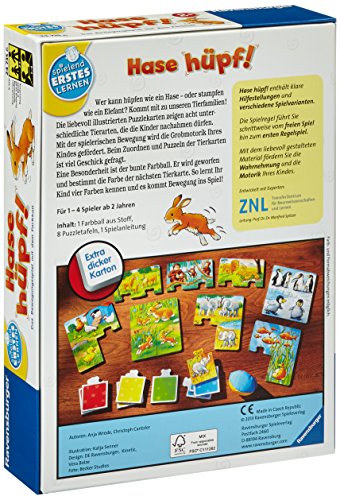 Ravensburger 24735 - Hase hüpf! - Bewegungsspiel für die Kleinen - Spiel für Kinder ab 2 Jahren, Spielend erstes Lernen… – Bild 2