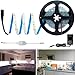 HitLights Cool White LED Light Strip Kit, 16.4 Feet - Includes Power Supply and Dimmer. 300 LEDs, 5000K, 72 Lumens per Foot. 12V DC