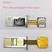 Dual SIM Card Adapter, Adv-one Nano Micro Mini SIM Adapter for Samsung Xiaomi Android (Micro to Nano)