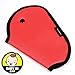 Car Kids Seat Belt Cover Harness Repositions Strap Adjuster Leatherette Pad Belt Booster - "Baby in Car" 4" Sticker included (Leatherette-Red)