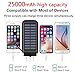 CXLiy Portable Charger Power Bank Solar Charger 25000Mah Waterproof Batter Pack for Smartphone Compatible with Android and Other Device