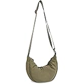 Nylon Crescent Crossbody Bag for Women Purses Trendy Men,Small Travel Sling Bag Hobo