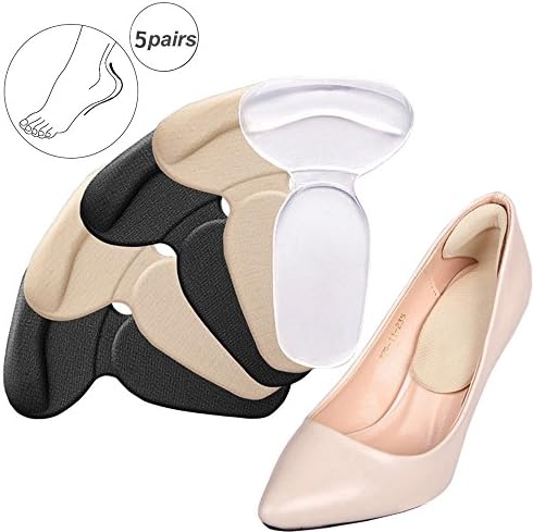 Heel Grips, Maoer Silicone Shoes Too Big Insole Inserts Back Liner High Heel Cushions for Shoes Boot Cushion
