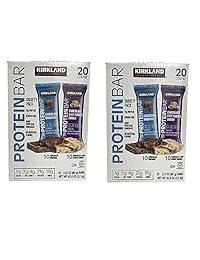 Kirkland Signature Protein Bar Energía Variedad Pack qskjxw, 2 Pack (20 Count)