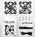 InWin Polaris RGB Aluminum Twin Pack Fan Kit Two RGB LED 120mm High Performance Silent Cooling