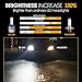 LED Headlight Bulbs H11 Headlamp bulb All-in-One Conversion Kits 6000K Cool White 8000LM 72W Extremely Super Bright COB Chips Fog Light Halogen Headlight Replacement Bulb- Pack of 2