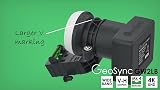 GeoSync GW2LB Wideband LNB for Sky Q Freesat 4K Dual Output with Spirit Level view 4