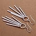Alicenter(TM) Women's Jewelry 925 Sterling Silver SP Vintage Five Columns Dangle Earrings