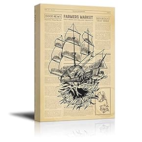 signwin Canvas Wall Art Newspaper Canvas Prints Home...