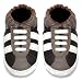 Momo Baby Infant/Toddler Striped Sneaker Brown Soft Sole Leather Shoes - 0-6 Months/1-2.5 M US Infant