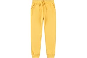 UNACOO Kids Boy's Fleece Sweatpants Girl's Active Jogger Pants (Age 3-12 Years)