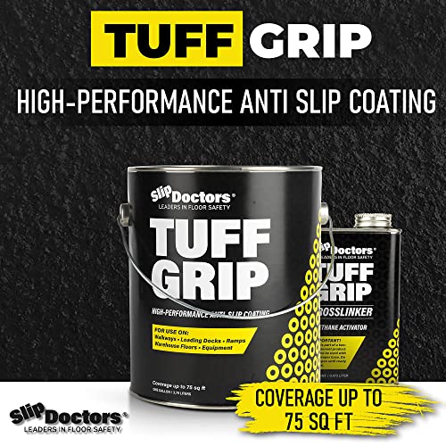 Tuff Grip NonSkid Paint (Safety Yellow, Gallon) for Ramps, Floors