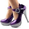 SHOW-STORY-Sexy-Flower-Ankle-Strap-Stripe-Stiletto-Platform-Pumps-ShoesLF30404