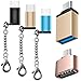 5 pcs Type-C Adapters, AFUNTA USB-C (Male) to Micro USB and USB 3.0 (Female) with Micro USB 2.0 OTG, Type C Convert Connector Fast Charger for Samsung S8 New Macbook Pixel XL Nexus - Black Blue Gold