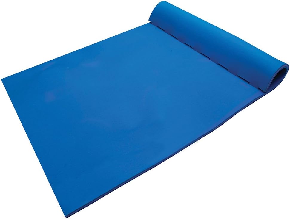 California Sun Deluxe Oversized 2-Person Unsinkable Triple Ply Foam Cushion Pool Float - Ocean Blue