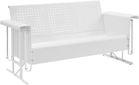 Amazon Com Crosley Furniture Bates Sofa Glider White Garden